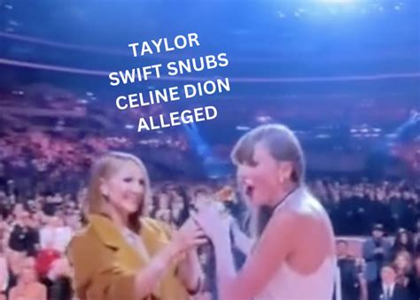 celine and taylor|why did taylor snub Celine.